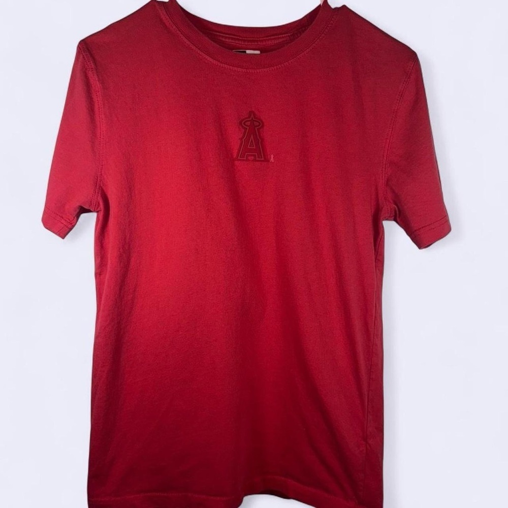 Red Los Angeles Angels MLB Tee by New Era – Size Small